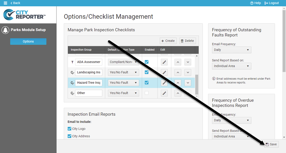 Create groups for checklists