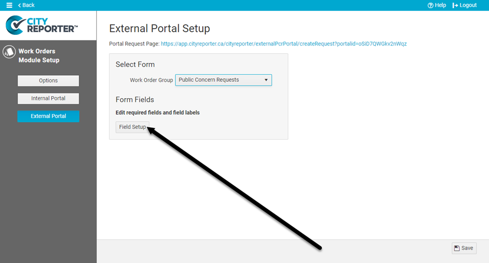 Set up External Portal