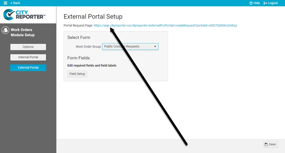 Set up External Portal