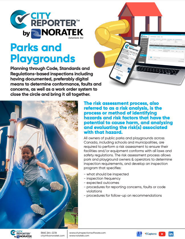 Playground inspection software