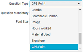 GPS Point question type